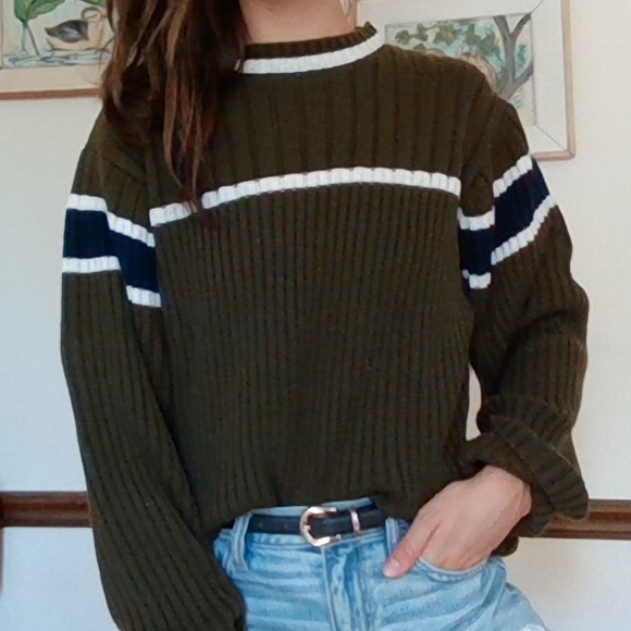 Vintage Sweaters - Old School 70s Sweater
